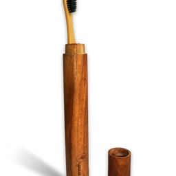Organic B Bamboo Charcoal Toothbrush With Eco Friendly Travel Case - Beige-20
