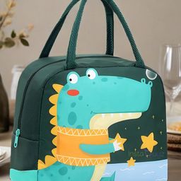 Butterthief  Dino Printed Insulated Leak Proof Lunch Box Bag for School Kids - Color May Vary-image-13