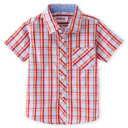 Babyhug Cotton Woven Half Sleeves Regular Collar Checkered Shirt - Multicolor-image-47
