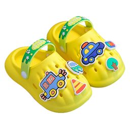 Little Surprise Box Movable Car Charms All Season Slip On Clogs - Yellow-image-75