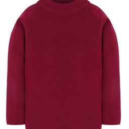 RVK Full Sleeves Solid Stretchable Skivvy Pullover Sweater - Maroon-picture-36