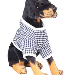 Tickles Soft Stuffed Plush Animal Sitting Rottweiler Dog Wearing Check Design Dress Toy for Kids Boys & Girls (Color: Brown and Black Height 30 cm)-6