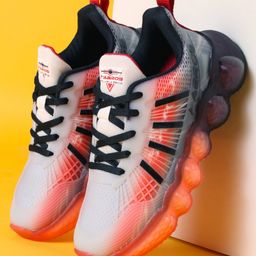 ABROS Ombre Designed Lace Up Shoes - Red & Black-image-72