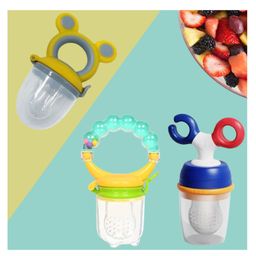 The Cheeky Kidzz Pack of 3 New Born Baby Fresh Fruit Vegetable Food Feeder Nibbler Musical Rattle Teethers Soothers BPA Free (Multi-Colors)-17