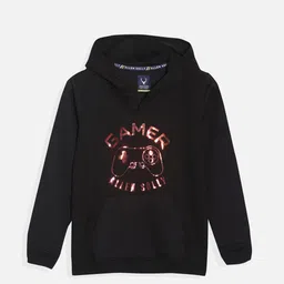 Allen Solly Junior Boys Printed Hooded Sweatshirt-image-89