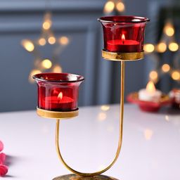 MARKET99 Red Candle Holder-image-41