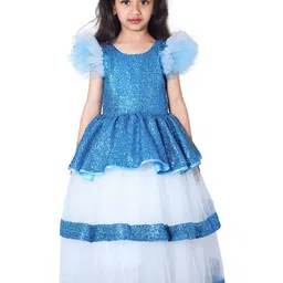 Shahina Fashion Girls Sequinned Net GownSurface Styling*-image-31