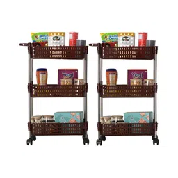Aura Brown Set of 2 Regular Multi-Utility Organisers-36