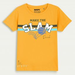 RASPY Boys Typography Printed Pack Of 2 Round Neck Pure Cotton Regular Fit Tshirts-image-102