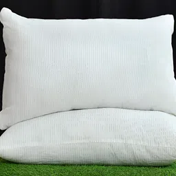 UrbanArts White 2 Pieces Fibre Filled Breathable Sleep Pillows-20