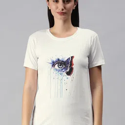 BRATMA Women White & Black Printed T-shirt-picture-23