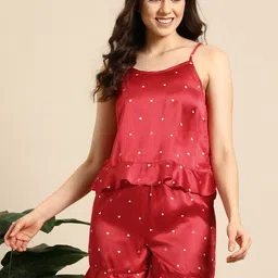 Mast & Harbour Women Printed Night suit-picture-3
