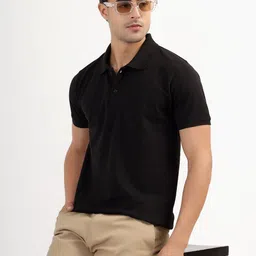 ALAKH HUB Polo Collar Muscle Fit T-shirt-image-47