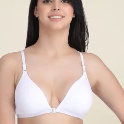 Clovia White Non Wired Half Coverage Bra-image-96