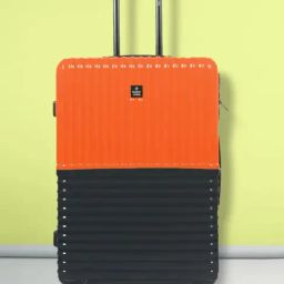 Nasher Miles Istanbul Hard-Sided ABS and PC Check-in 75cm Trolley Bag (Orange,Grey)-image-72