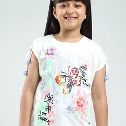 Monte Carlo Girls Printed Extended Sleeves Top-picture-30