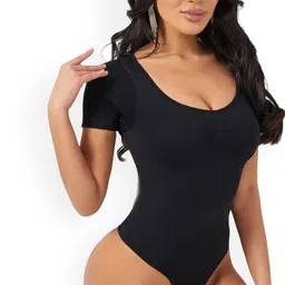 Munaafi Short Sleeves Body Shapewear-image-81