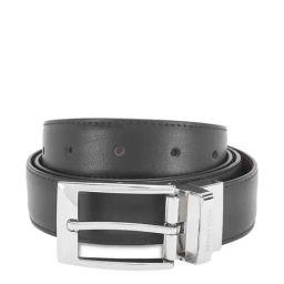 United Colors of Benetton Fredrico Black & Brown Leather Reversible Belt for Men-image-53