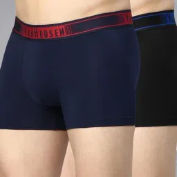 Van Heusen Innerwear Multicolor Cotton Regular Fit Trunks -Pack of 2-image-76
