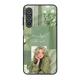 QRIOH Fantasy Girl Printed Lightweight Silicone Samsung Galaxy M35 5G Glass Back Case-image-6