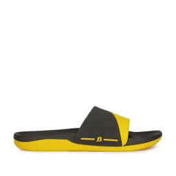 Bata Men's Yellow Slides-image-55