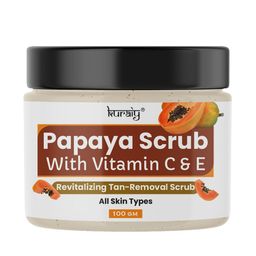 KURAIY Papaya With Vitamin C & E Revitalizing And Tan Removal Face Scrub- 100g-29