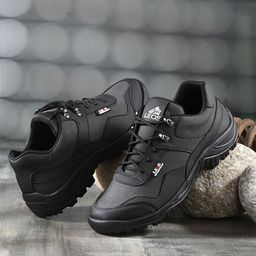 Leo's Fitness Shoes Men Canvas Trekking Marking Shoes-39