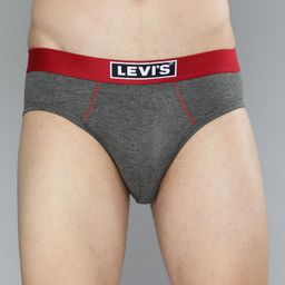 Levis Men Pack of 2 Assorted Solid Briefs #035-BRIEF-ASST-P2-18