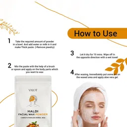 VALOT Haldi Facial Wax Powder - 120 g image 3