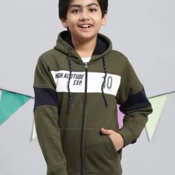Monte Carlo Kids Olive Printed Full Sleeves Sweatshirt-image-72