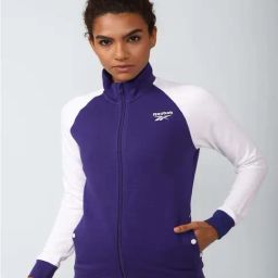 Reebok Blue & White Color-Block Sports Jacket-picture-0