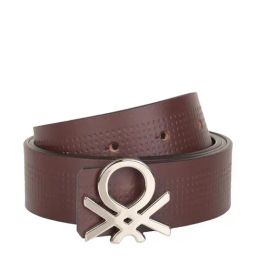 United Colors of Benetton Castello Wine & Brown Leather Reversible Belt for Men-picture-47