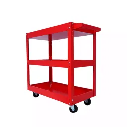 Fulcrum 3 Tray Tool Trolley JS-19 with Rubber Mats and 3" Caster Wheel image 3