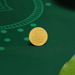 Mia by Tanishq 22KT Gold Stunning Lotus Gold Coin 2 GM-image-29