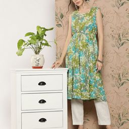 KALINI Square Neck Printed Tunic-image-8