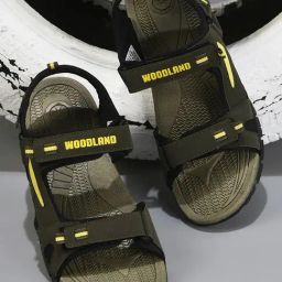 Woodland Men's Olive Floater Sandals-image-98