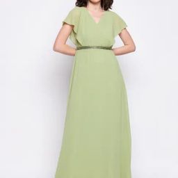 MADAME Green Maxi Dress-image-93
