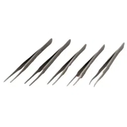 AS ONE Tweezers Kit Nonmagnetic Stainless Steel, SA set (Pack of 5 Piece)-13