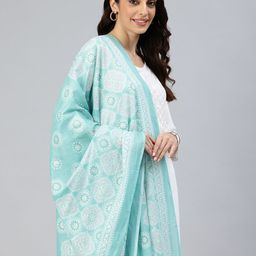 swatika Ethnic Motifs Printed Pure Cotton Dupatta-11