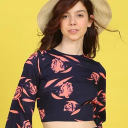 Cutiekins Floral Print Crop Top-picture-11