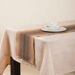 Fabindia Beige-Black Cotton 64 TC 485 GSM Amir Small Table Runner-35