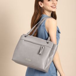 DressBerry Solid Structured Shoulder Bag-16
