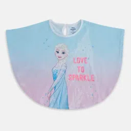 Pantaloons Junior Aqua Blue & Pink Embellished T-Shirt-picture-2