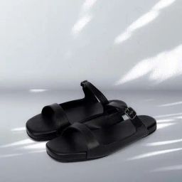 Paaduks Women's Black Casual Sandals-image-93