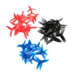 Foxeer DalProp Cyclone Triblade T5045C Pro Propeller 10 Pair CW+CCW-Crystal Red image 3