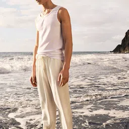 H&M Men Pyjama Vest Top And Bottoms-27