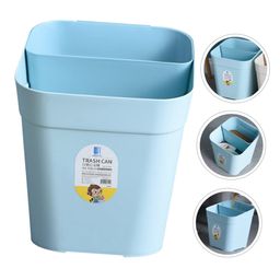holibanna Compartment Trash Can Garbage Cans Trash Cans Office Trash Bin Waste Bins Household Trash Can Garbage Bins Garbage Bucket Home Trash Holder Room Trash Can Trash Bucket Trash Barrel image 3