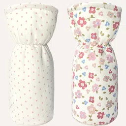 Abracadabra Bottle Cover Vintage Floral Pack of 2 Fits Upto 300 ml Feeding Bottle - Pink-picture-39