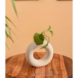 Purezento 6 Inch Donut Vase- Grey-image-55