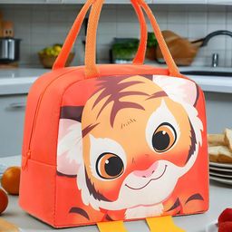 ButterthiefJungle Lion Insulated Leak Proof Lunch Box Bag for School Kids - Color May Vary-image-33